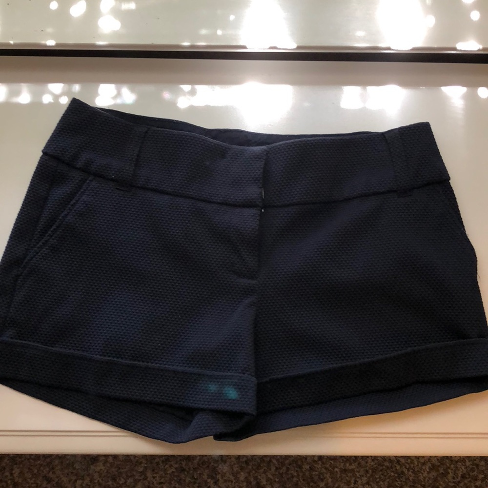 Maurice’s Textured and Cuffed Navy Shorts